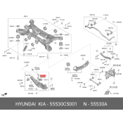 Стойка стабилизатора | перед прав Hyundai/Kia, арт. 55530C5001