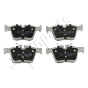 Колодки тормозные дисковые Japan Parts, задние, комплект на ось (4 шт), арт. PP-0507AF