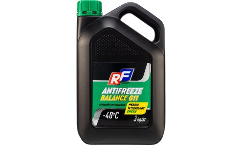 Антифриз Ruseff Antifreeze Balance G11, H-OAT, зелёный, -40°C, 3кг, арт. 17462N