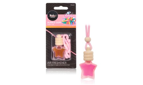 Ароматизатор подвесной Airline «Бутылочка Star» Bubble Gum (Бабл Гам), жидкий, 5мл, арт. AFBU209