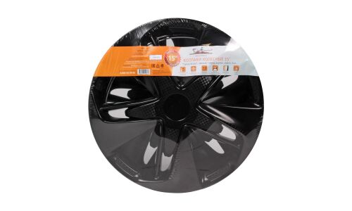 Колпаки на колеса Airline Супер Астра, 15", черные глянцевые, 2 шт, арт. AWCC-15-27