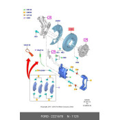 Диск тормозной Ford, передний, арт. 2221678