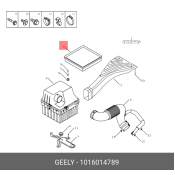 ФИЛЬТР ВОЗДУШНЫЙ NL-4 Geely, арт. 1016014789