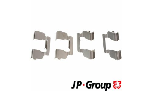 Комплект монтажный дисковых тормозных колодок JP Group, передний, арт. 4364004210