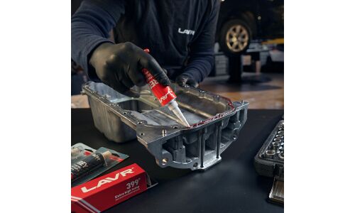 Герметик-прокладка Lavr Red RTV Silicone Gasket Maker, силиконовый, термостойкий, красный, туба 85г, арт. Ln1737