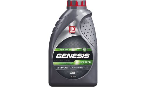 Масло моторное Лукойл Genesis Armortech DX1 5w30, синтетическое, API SP RC, ILSAC GF-6A, для бензинового двигателя, 1л, арт. 3173878