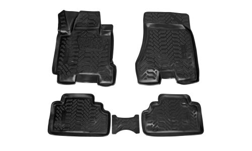 Коврики модельные Airline 3D для Hyundai Tuscon 2004-2009 (левый руль), для переднего и заднего ряда, полимер, черный цвет, 4 шт, арт. ACM-PS-85
