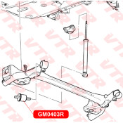 Сайлентблок балки задней подвески VTR, арт. GM0403R