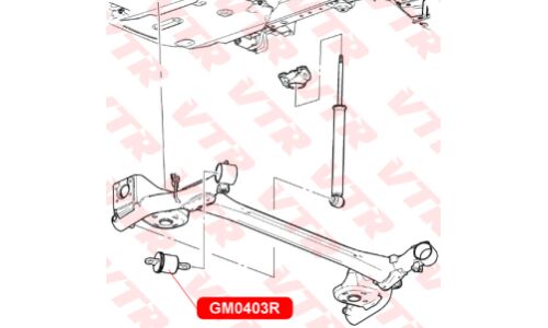 Сайлентблок балки задней подвески VTR, арт. GM0403R