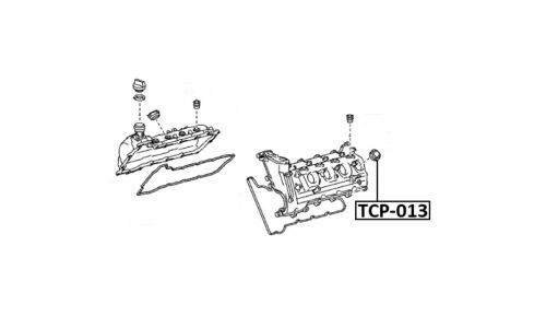Кольцо уплотнительное топливной форсунки Febest, арт. TCP-013