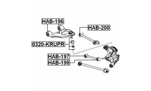 Опора шаровая Febest, арт. 0320-KRUPR
