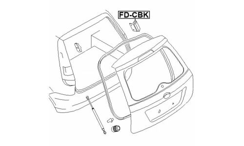 Отбойник крышки багажника | прав/лев Febest, арт. FD-CBK