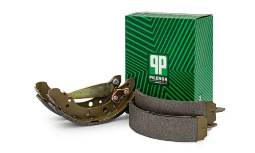 Колодки тормозные барабанные Pilenga, комплект на ось (4 шт), арт. BS-P 1113