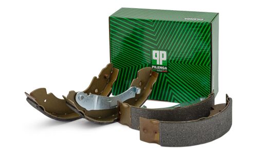 Колодки тормозные барабанные Pilenga, комплект на ось (4 шт), арт. BS-P 1110