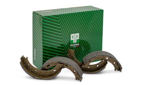 Колодки тормозные барабанные Pilenga, комплект на ось (4 шт), арт. BS-P 1112
