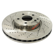 Диск торм. MB W204/W212 SPORT перед.вент.(d=322mm)(НЕ перфорированный) | перед KORTEX, арт. KD0267