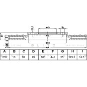 Диск тормозной Blitz, арт. BS0525