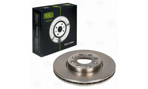 Диск тормозной Trialli, передний, правый/левый, для Opel Corsa, 1 шт, арт. DF 210206