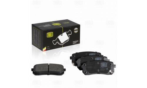 Колодки тормозные дисковые Trialli задние, комплект на ось (4 шт), арт. PF 0702