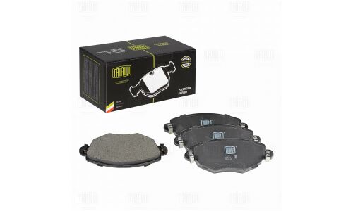 Колодки тормозные дисковые Trialli передние, комплект на ось (4 шт), арт. PF 1007
