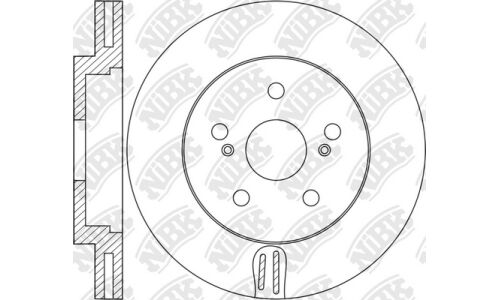 Диск тормозной NiBK, арт. RN2068