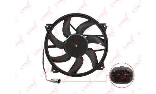 Вентилятор охлаждения радиатора LYNXauto, арт. RF-1200