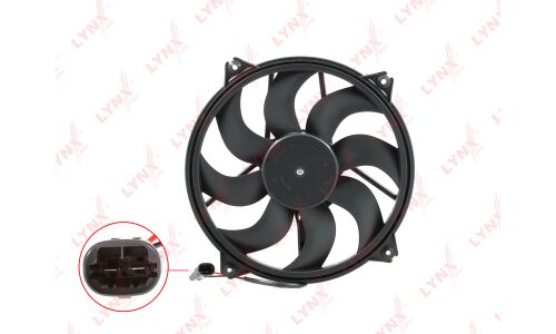Вентилятор охлаждения радиатора LYNXauto, арт. RF-1114