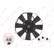 Вентилятор охлаждения радиатора LYNXauto, для Lada 2108-099 / 2113-15 / Priora 2170-72, арт. RF-1582