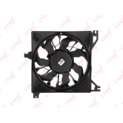 Вентилятор охлаждения радиатора LYNXauto, с кожухом, для Lada Granta 2190-92 / Kalina 2194, арт. RF-1601