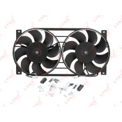 Вентилятор охлаждения радиатора LYNXauto, с кожухом, для Lada Niva 2121 / 2131, арт. RF-1610