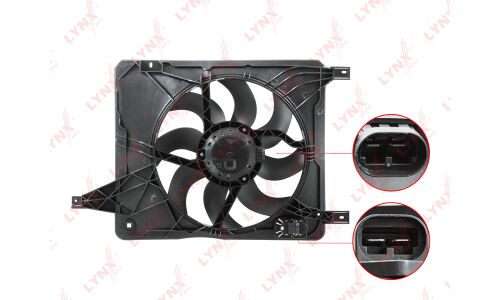Вентилятор охлаждения радиатора LYNXauto, арт. RF-1623