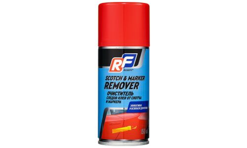 Очиститель кузова Ruseff Scotch & Marker Remover, от следов наклеек, остатков клея от скотча и маркеров, аэрозоль 150мл, арт. 14342N