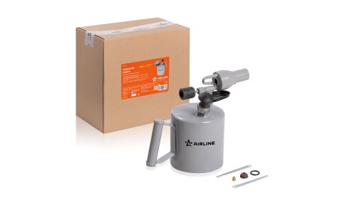 Лампа паяльная Airline, бензиновая, 2л, серая, 1000°C, арт. AGT-07