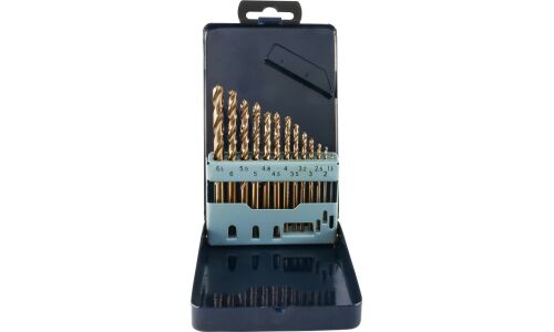 Свёрла по металлу Thorvik, спиральные, HSS Co, Ø1.5–6.5мм, в пластиковом кейсе, 13 шт, арт. TDBS13K5