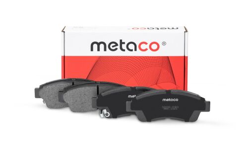 Колодки тормозные дисковые Metaco, передние, комплект на ось (4 шт), арт. 3000-090
