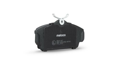 Колодки тормозные дисковые Metaco, передние, комплект на ось (4 шт), арт. 3000-067