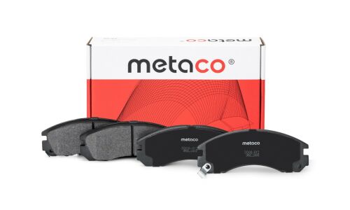 Колодки тормозные дисковые Metaco, передние, комплект на ось (4 шт), арт. 3000-012