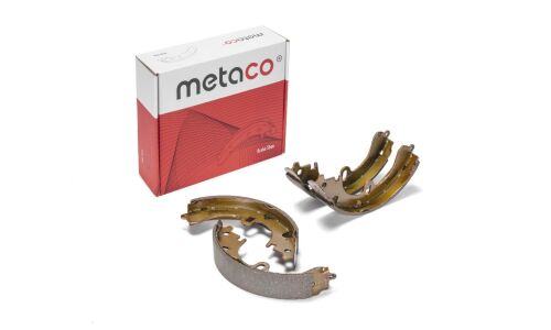 Колодки тормозные барабанные Metaco, комплект на ось (4 шт), арт. 3020-048