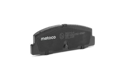 Колодки тормозные дисковые Metaco, задние, комплект на ось (4 шт), арт. 3010-014