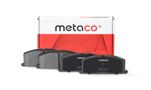Колодки тормозные дисковые Metaco, передние, комплект на ось (4 шт), арт. 3000-179