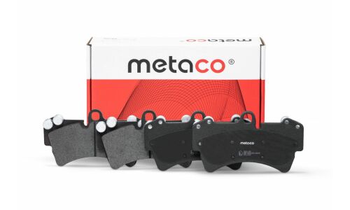 Колодки тормозные дисковые Metaco, передние, комплект на ось (4 шт), арт. 3000-088