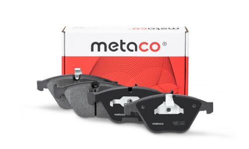 Колодки тормозные дисковые Metaco, передние, комплект на ось (4 шт), арт. 3000-127