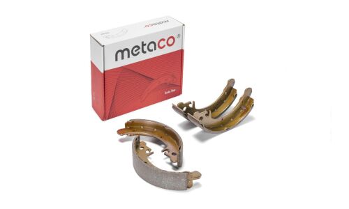 Колодки тормозные барабанные Metaco, комплект на ось (4 шт), арт. 3020-058
