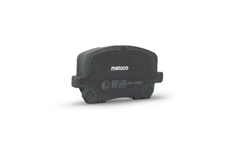 Колодки тормозные дисковые Metaco, передние, комплект на ось (4 шт), арт. 3000-136