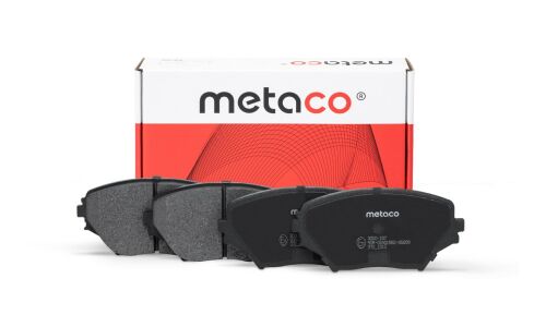 Колодки тормозные дисковые Metaco, передние, комплект на ось (4 шт), арт. 3000-107