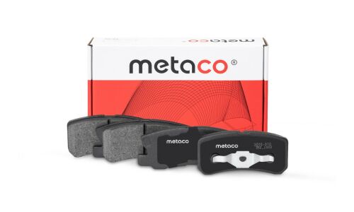 Колодки тормозные дисковые Metaco, задние, комплект на ось (4 шт), арт. 3010-010