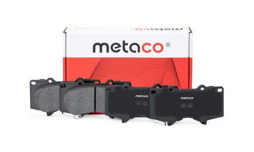 Колодки тормозные дисковые Metaco, передние, комплект на ось (4 шт), арт. 3000-021