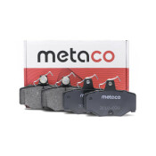 Колодки тормозные дисковые Metaco, задние, комплект на ось (4 шт), арт. 3010-039
