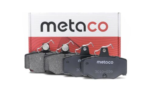 Колодки тормозные дисковые Metaco, задние, комплект на ось (4 шт), арт. 3010-039