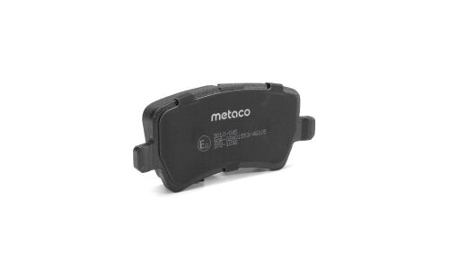 Колодки тормозные дисковые Metaco, задние, комплект на ось (4 шт), арт. 3010-045